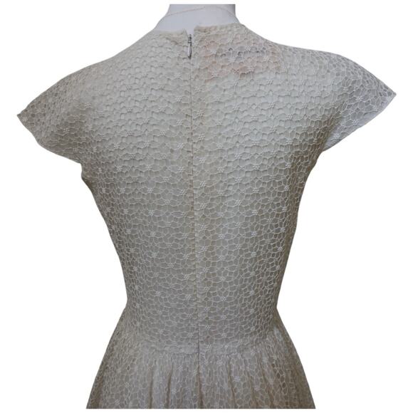 Giambattista Valli RESORT 2014 Off White Cotton Silk Blend Mini Dress Size XS - Picture 15 of 16